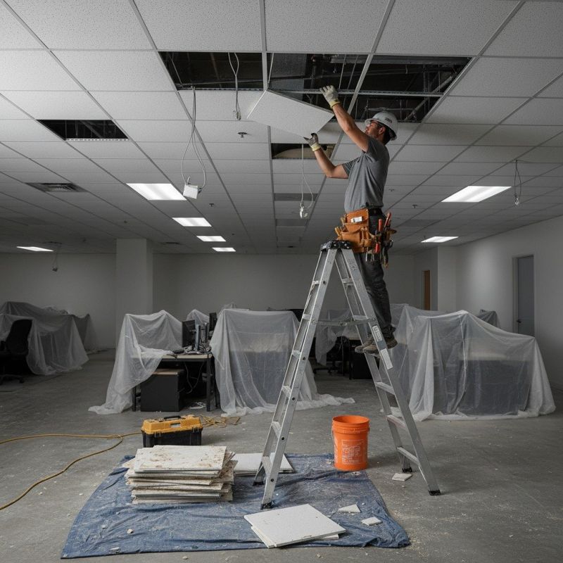 Local Drop Ceilings pros at work